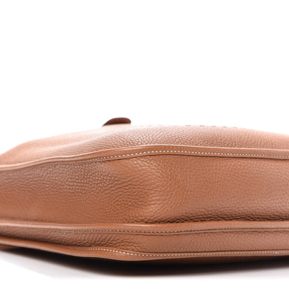 Hermes Taurillon Clemence Evelyne III PM Gold 6 of 9