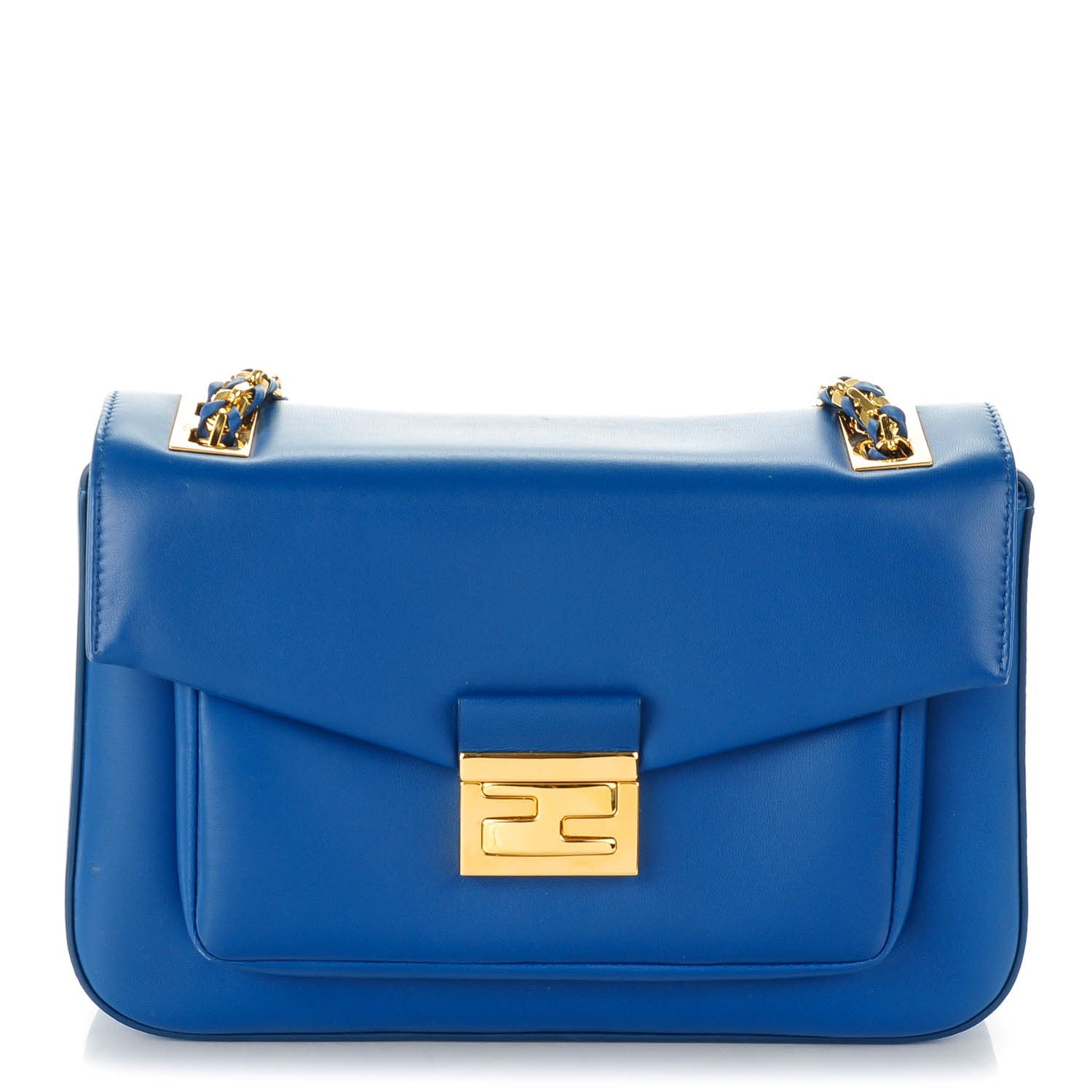 Fendi Nappa Be Baguette Crossbody Bag Iris 1 of 10