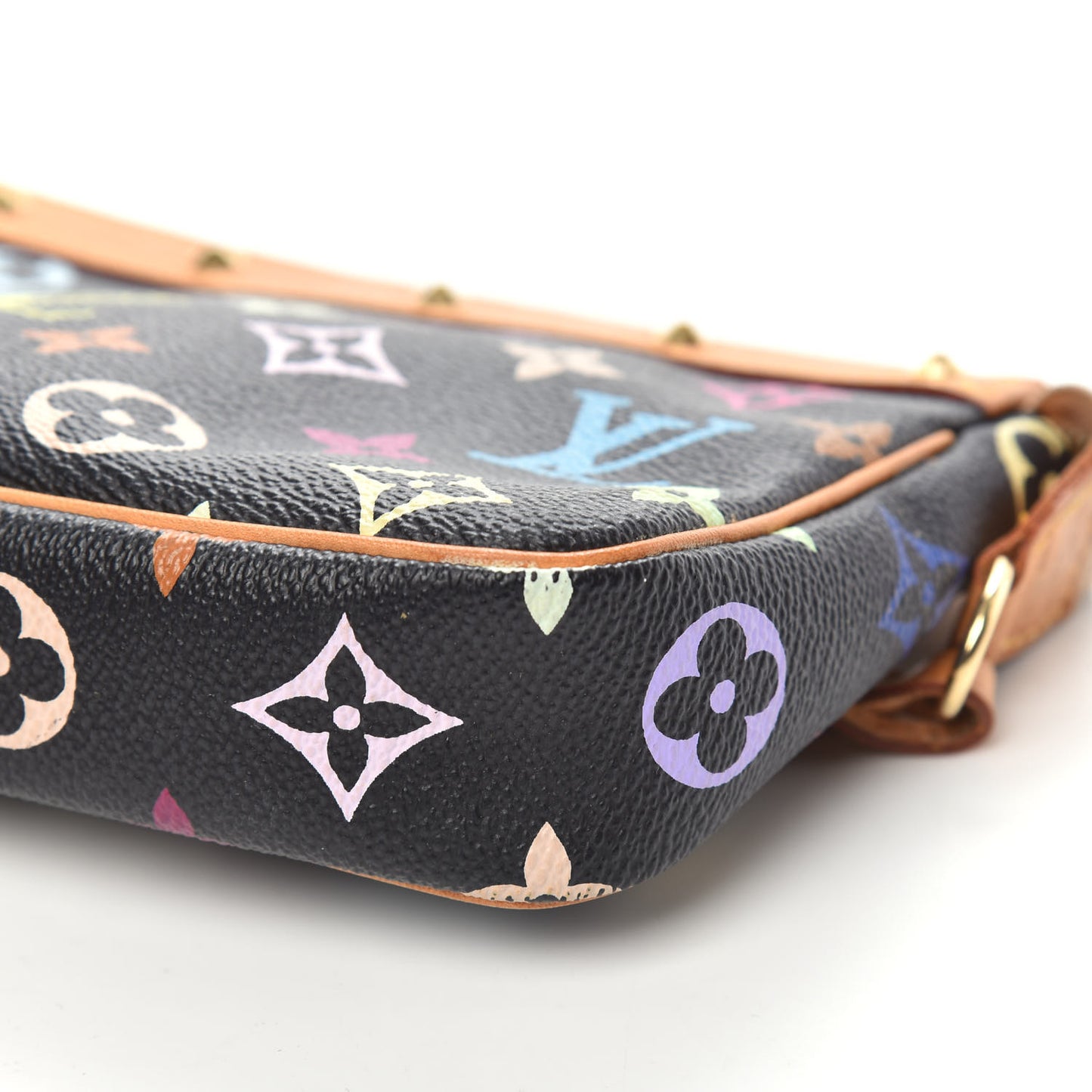 Monogram Multicolor Pochette Accessories Black