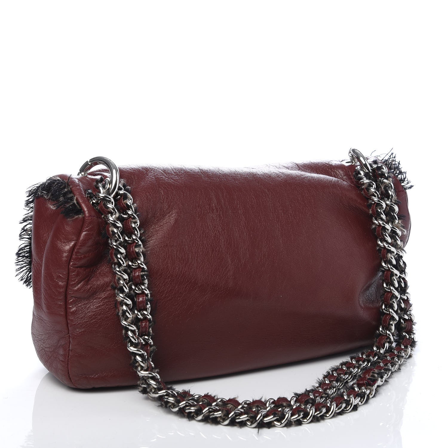 Chanel Lambskin Tweedy Flap Red 3 of 11