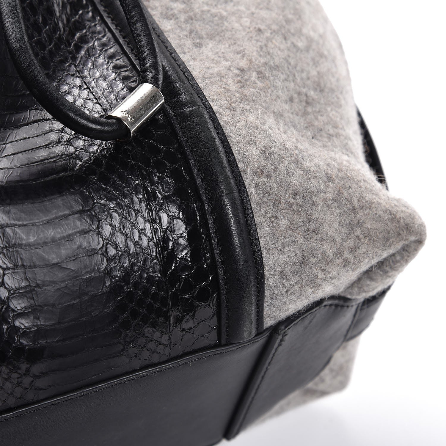 Alexander Wang Elaphe Felt Drawstring Bucket Black 14 of 15