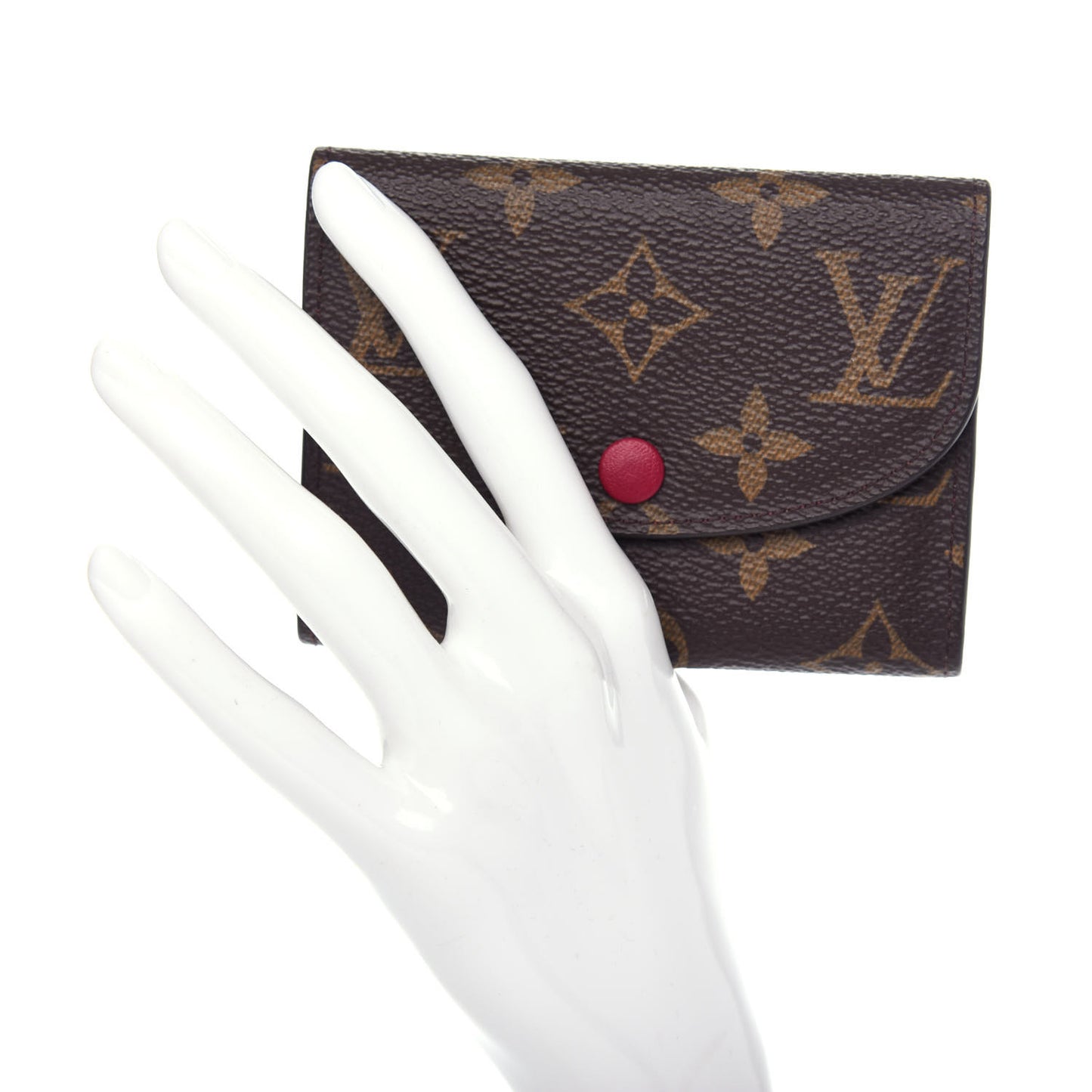 Monogram Rosalie Coin Purse Fuchsia