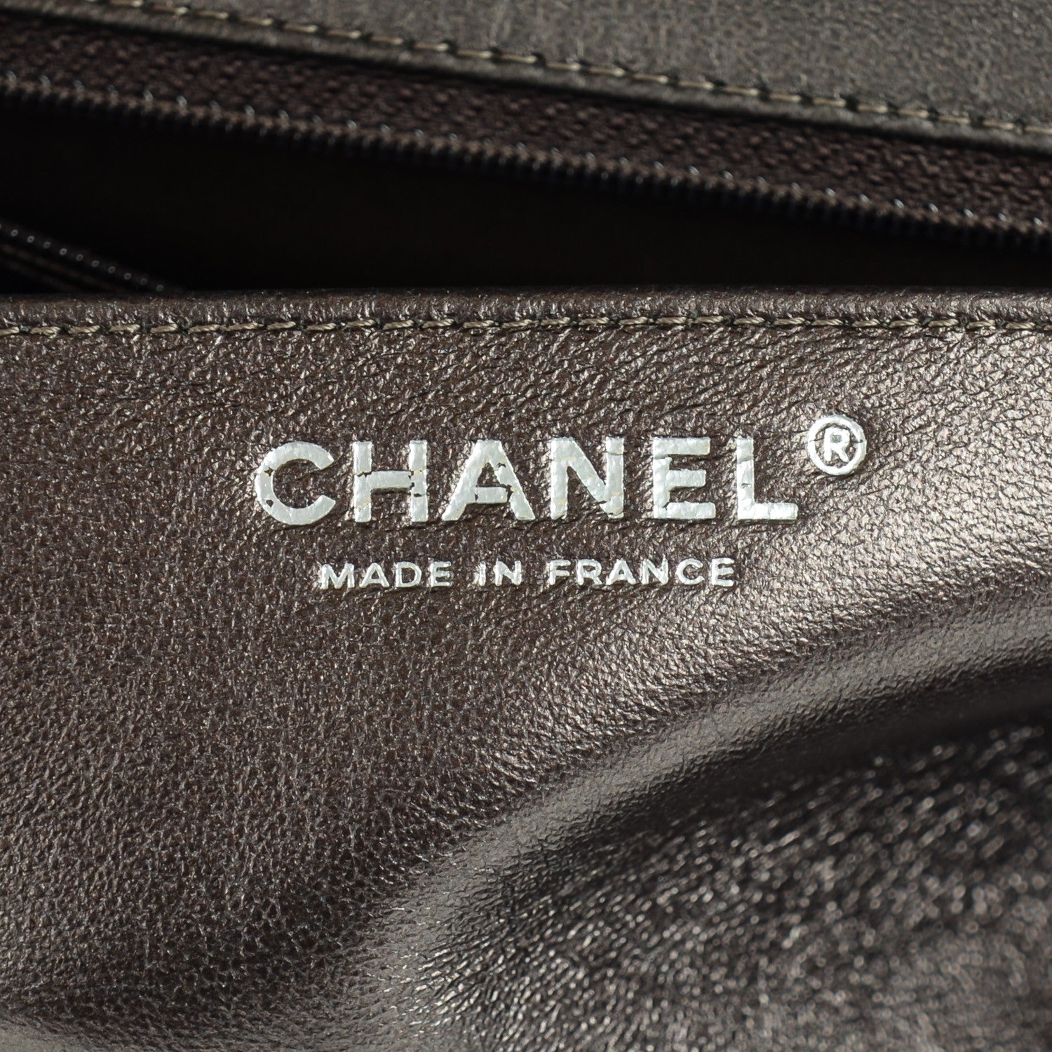 Chanel Lambskin Quilted Maxi Single Flap Dark Grey 7 of 8