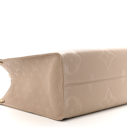 Louis Vuitton Empreinte Monogram Giant Onthego MM Tourterelle 8 of 10