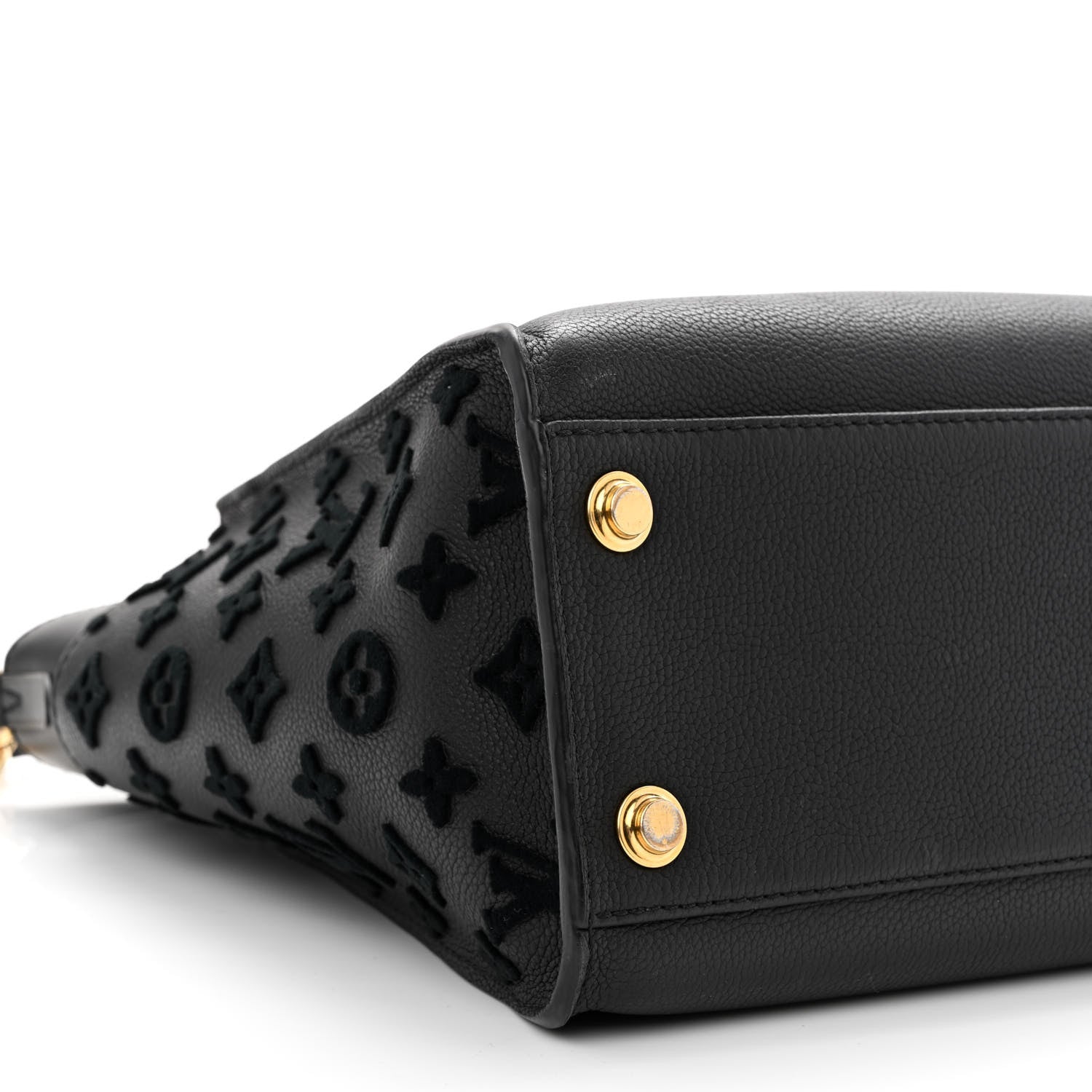 Louis Vuitton Calfskin Monogram Tufting On My Side Black 8 of 10