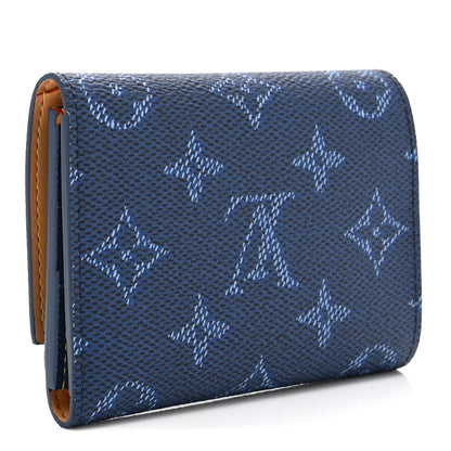 Louis Vuitton Monogram Heritage Victor Wallet Ocean Blue 3 of 12