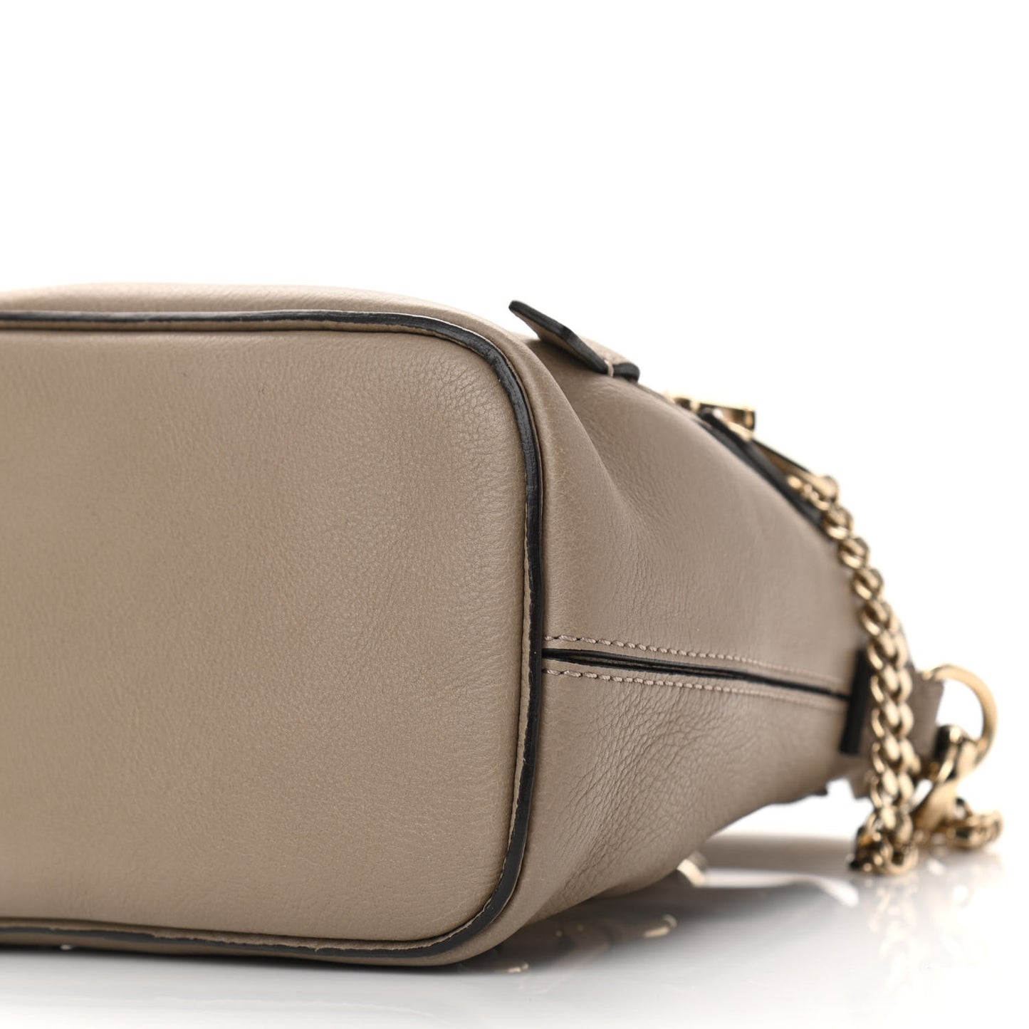 Suede Calfskin Mini Faye Backpack Motty Grey