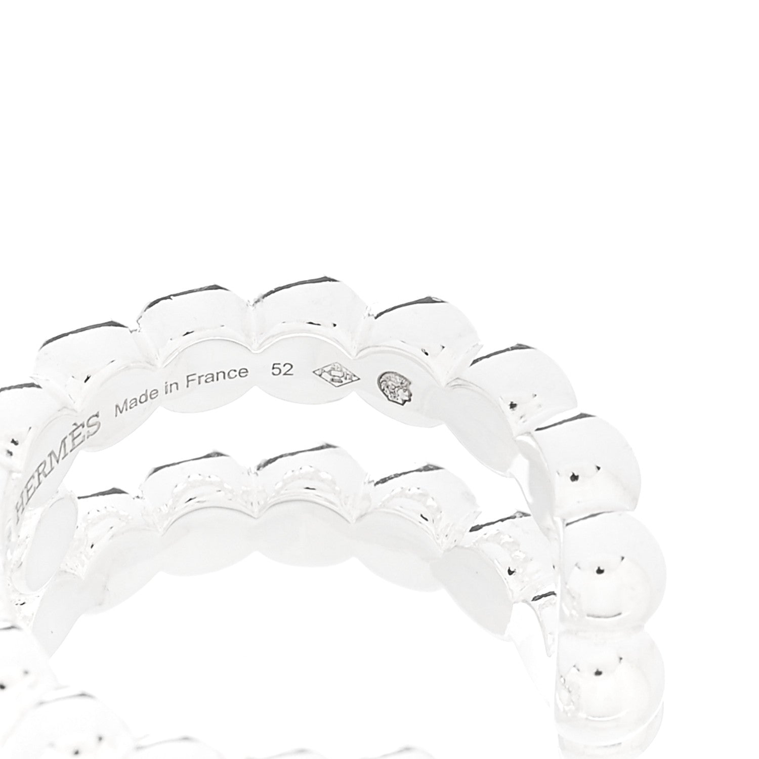 Hermes Sterling Silver Chaine d'Ancre Alea II Ring 6 of 7
