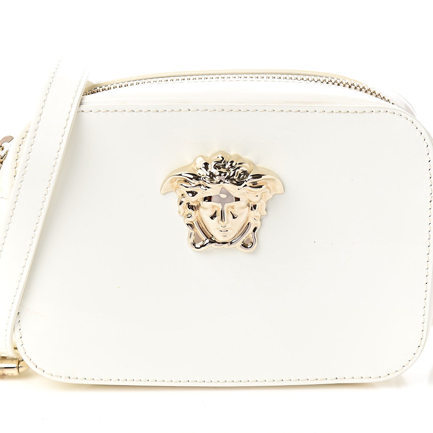 Patent Palazzo Medusa Camera Bag White