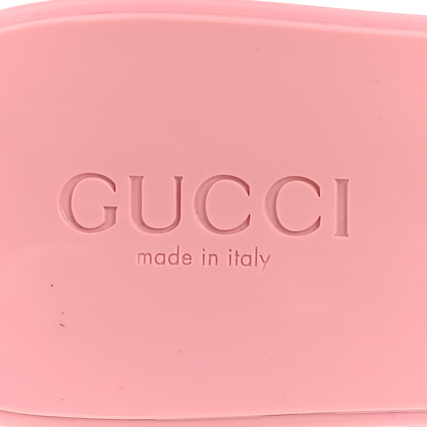 Rubber Gucci Logo Womens Platform 20/60mm Slide Sandals 40 Wild Rose