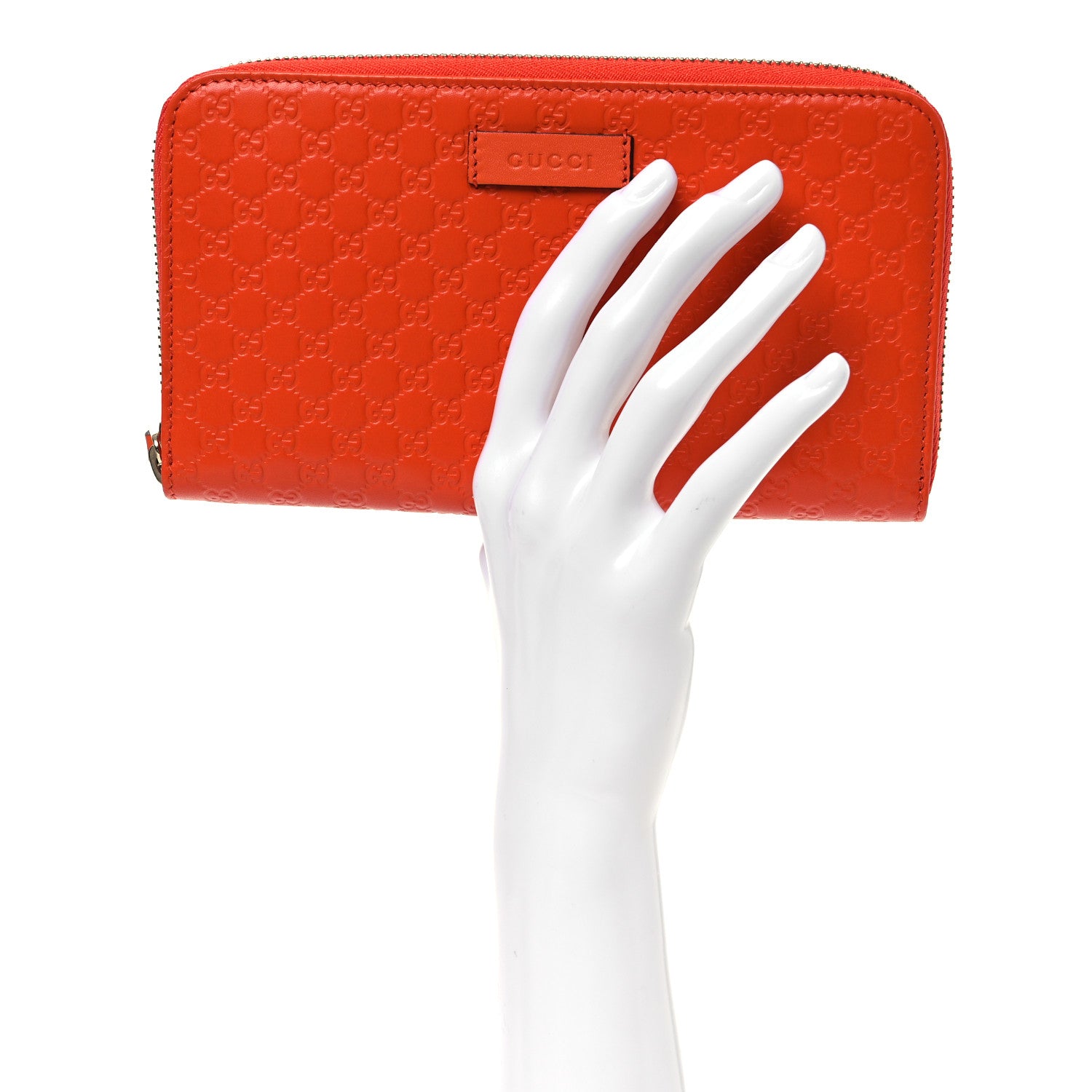 Gucci Microguccissima Zip Around Wallet Sun Orange 1737222