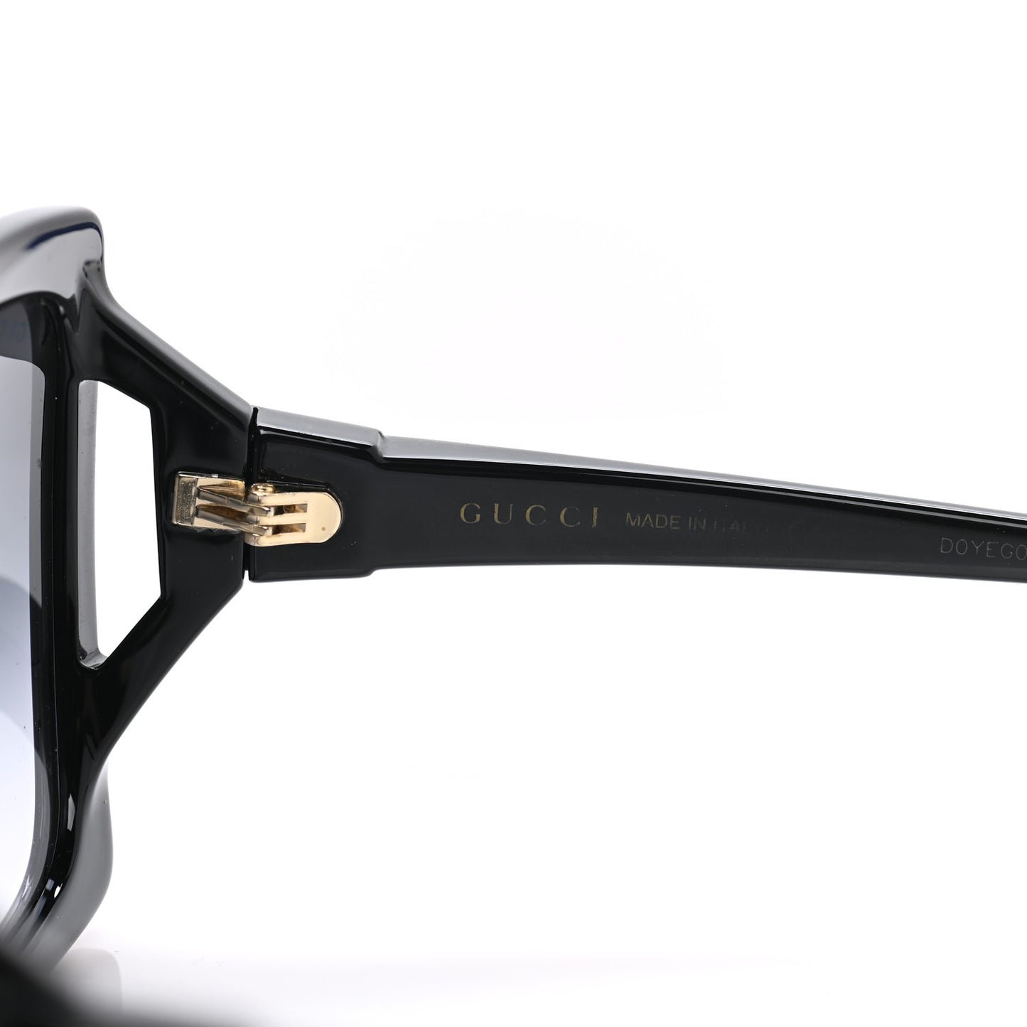 Acetate Square Frame Sunglasses GG0876S Black