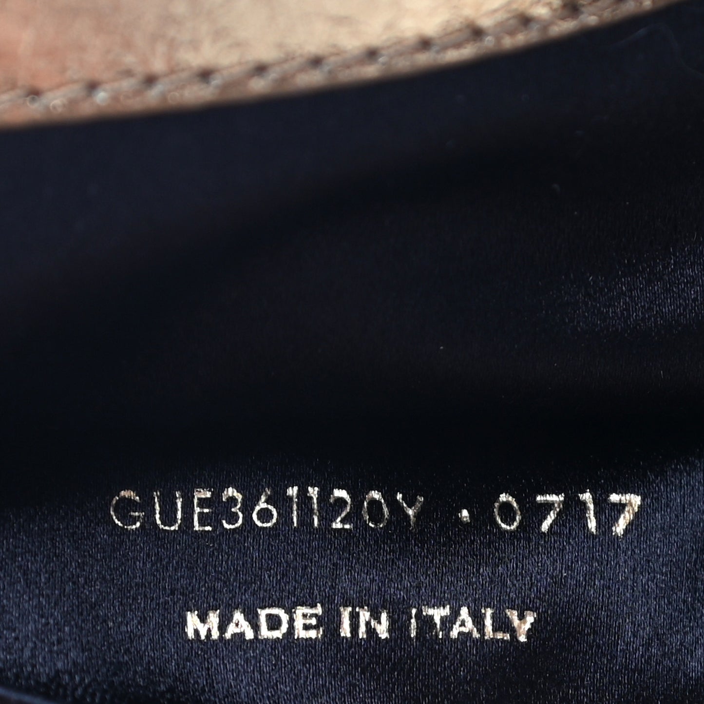 Metallic Calfskin Monogram Large Belle De Jour Clutch Gold