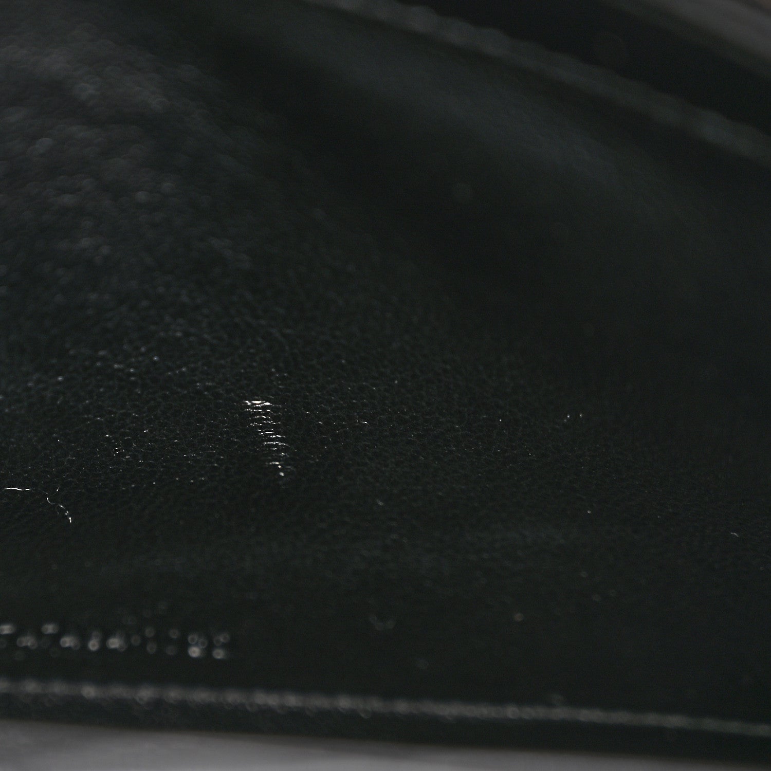 Saint Laurent Calfskin Crocodile Embossed Cassandre Wallet On Chain WOC Black 11 of 13