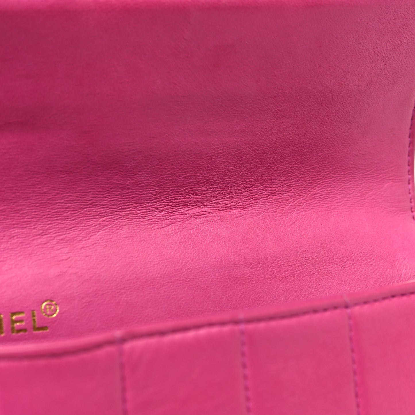 Lambskin East West Chocolate Bar Flap Pink