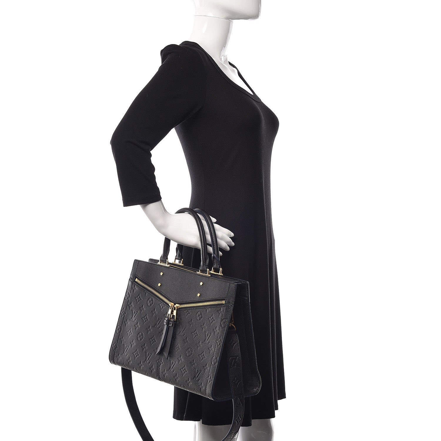 Louis Vuitton Empreinte Sully MM Black 2 of 9