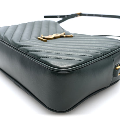 Saint Laurent Calfskin Matelasse Monogram Lou Camera Bag Vert Fonce 9 of 9