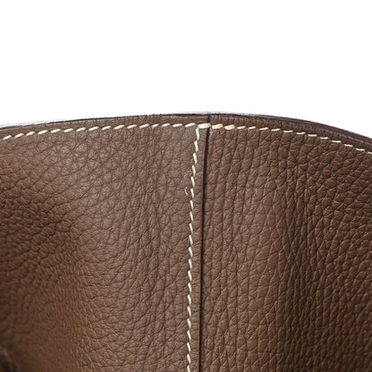 Hermes Taurillon Clemence Double Sens 36 Etoupe Ebene 18 of 20