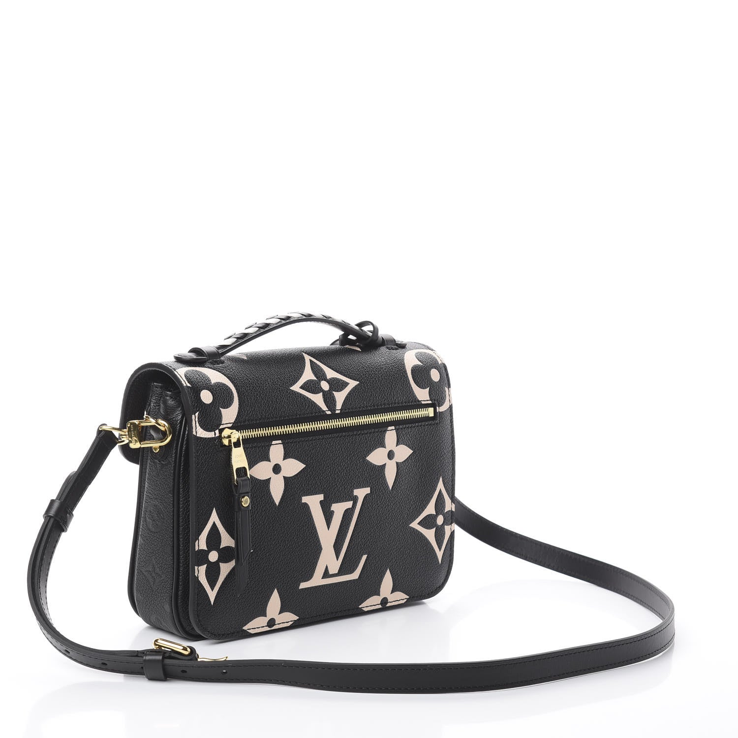 Louis Vuitton Empreinte Monogram Giant Crafty Pochette Metis Black Creme 2 of 7
