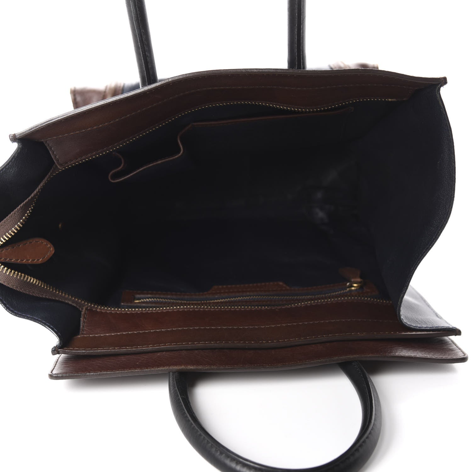 Celine Smooth Calfskin Mini Tri-Color Luggage Navy 5 of 12