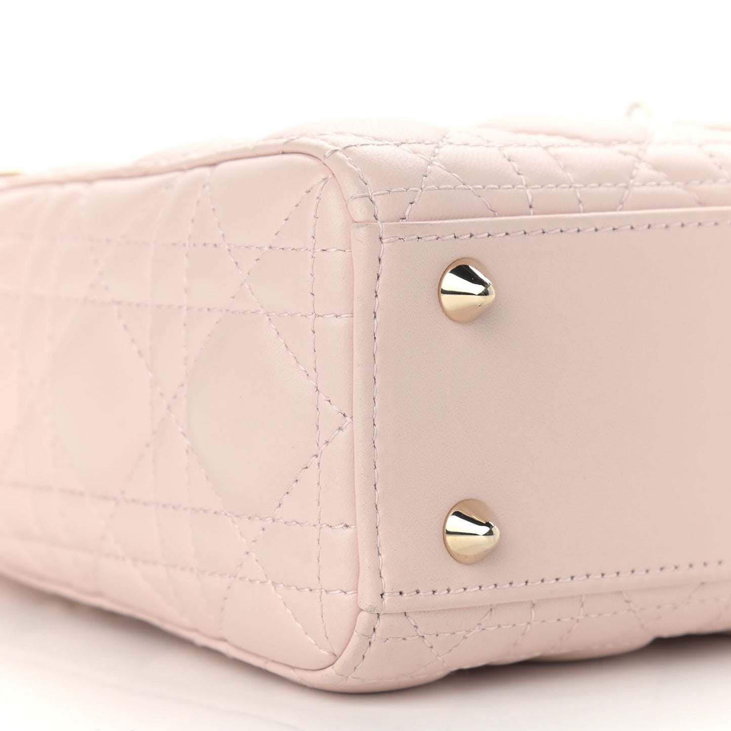Lambskin Cannage Small Lady Dior Pink