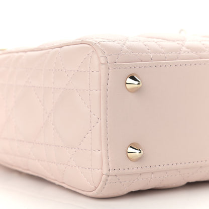 Christian Dior Lambskin Cannage Small Lady Dior Pink 8 of 15