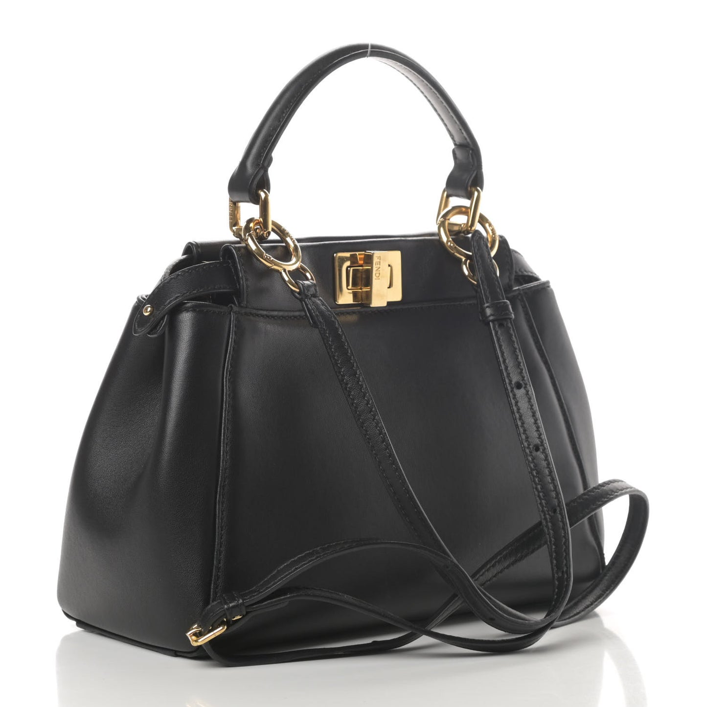 Nappa Mini Peekaboo Iconic Satchel Black