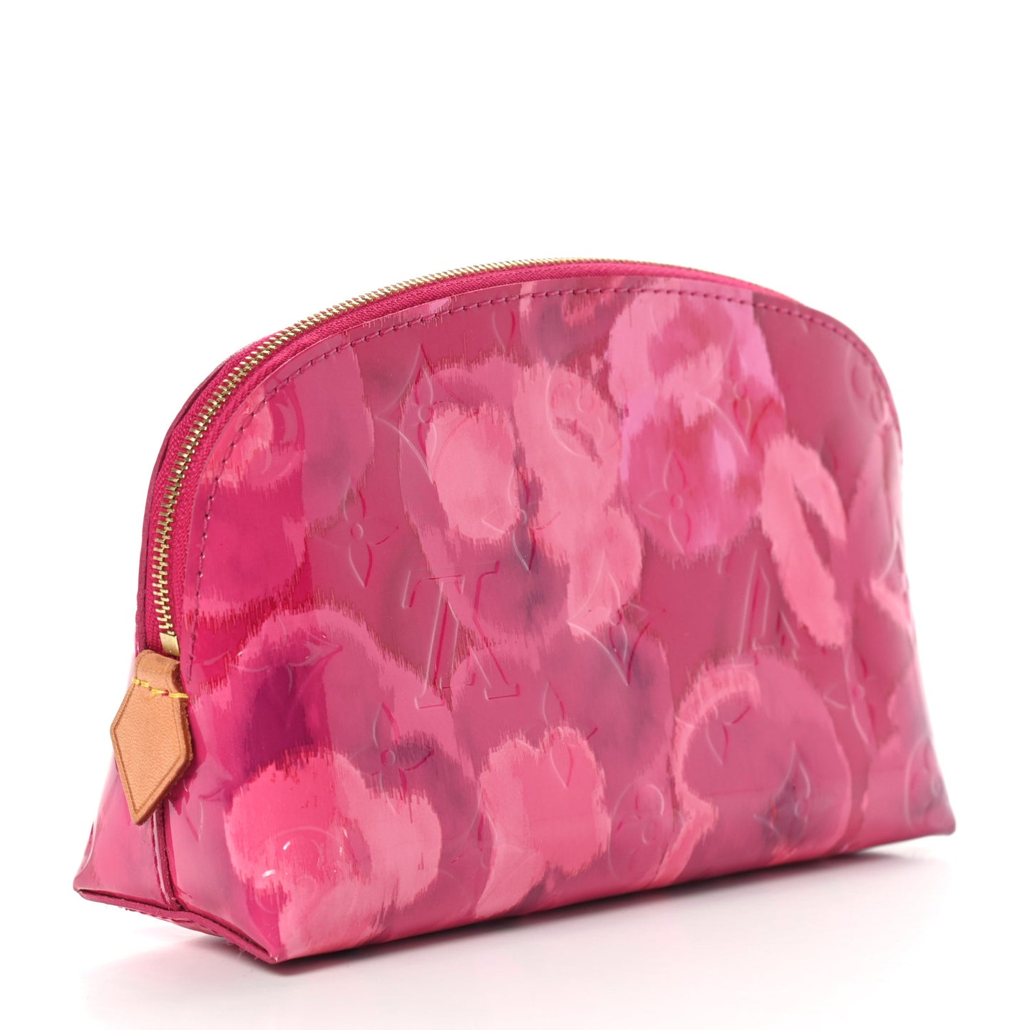 Vernis Ikat Cosmetic Pouch Rose Indien