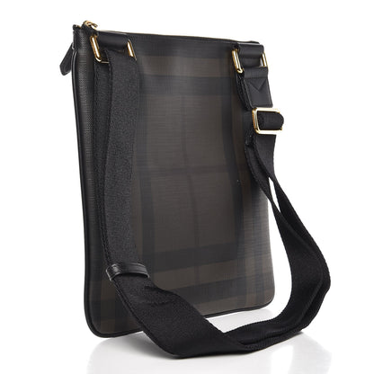 Burberry London Check Beckley Crossbody Messenger Bag Chocolate Black 3 of 7