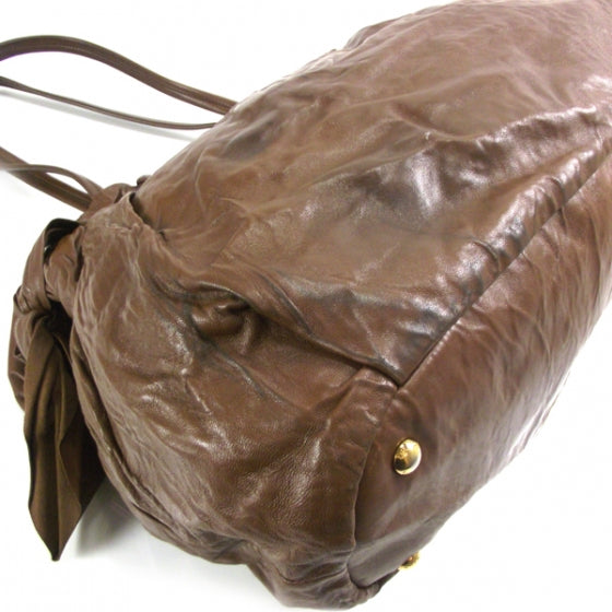 Nappa Antique Bow Bag Cocco