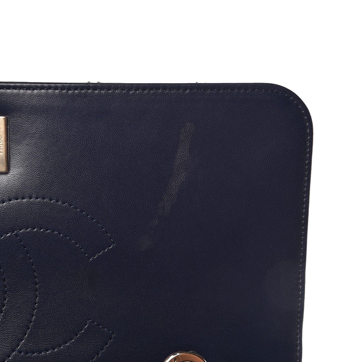 Chanel Lambskin Quilted Medium Trendy CC Flap Dual Handle Bag Navy Blue 9 of 13