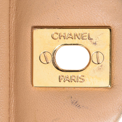 Chanel Lambskin Medium Double Flap Beige 8 of 10