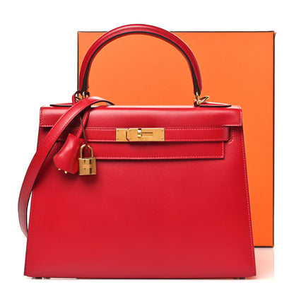 Hermes Box Kelly Sellier 28 Rouge Vif 10 of 10