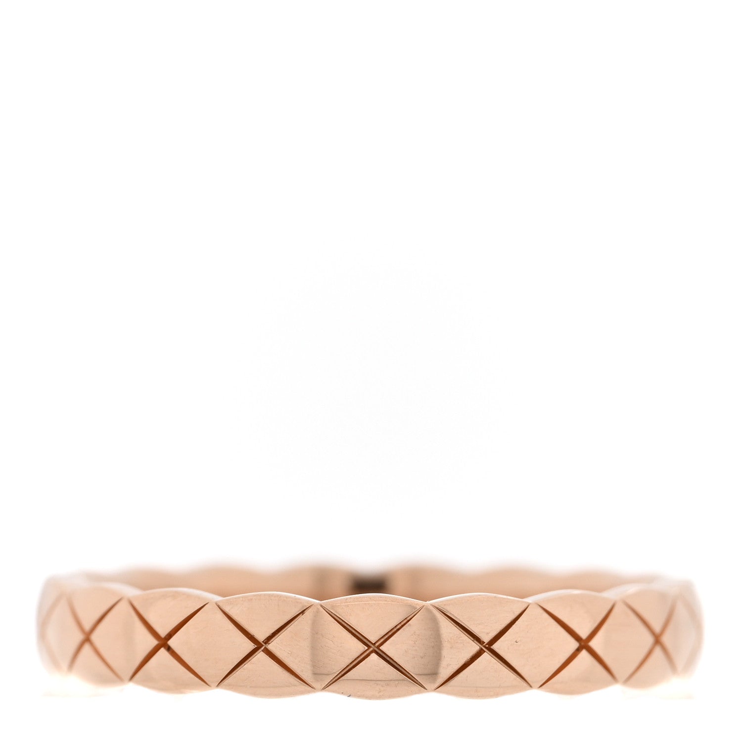 Chanel 18K Beige Gold Mini Coco Crush Ring 54 7 3 of 4
