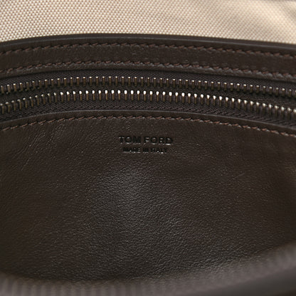 Tom Ford Calfskin Natalia Tote Dark Brown 6 of 11