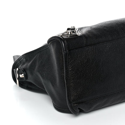 Balenciaga Chevre Silver Metallic Edge Hardware City Black 9 of 12
