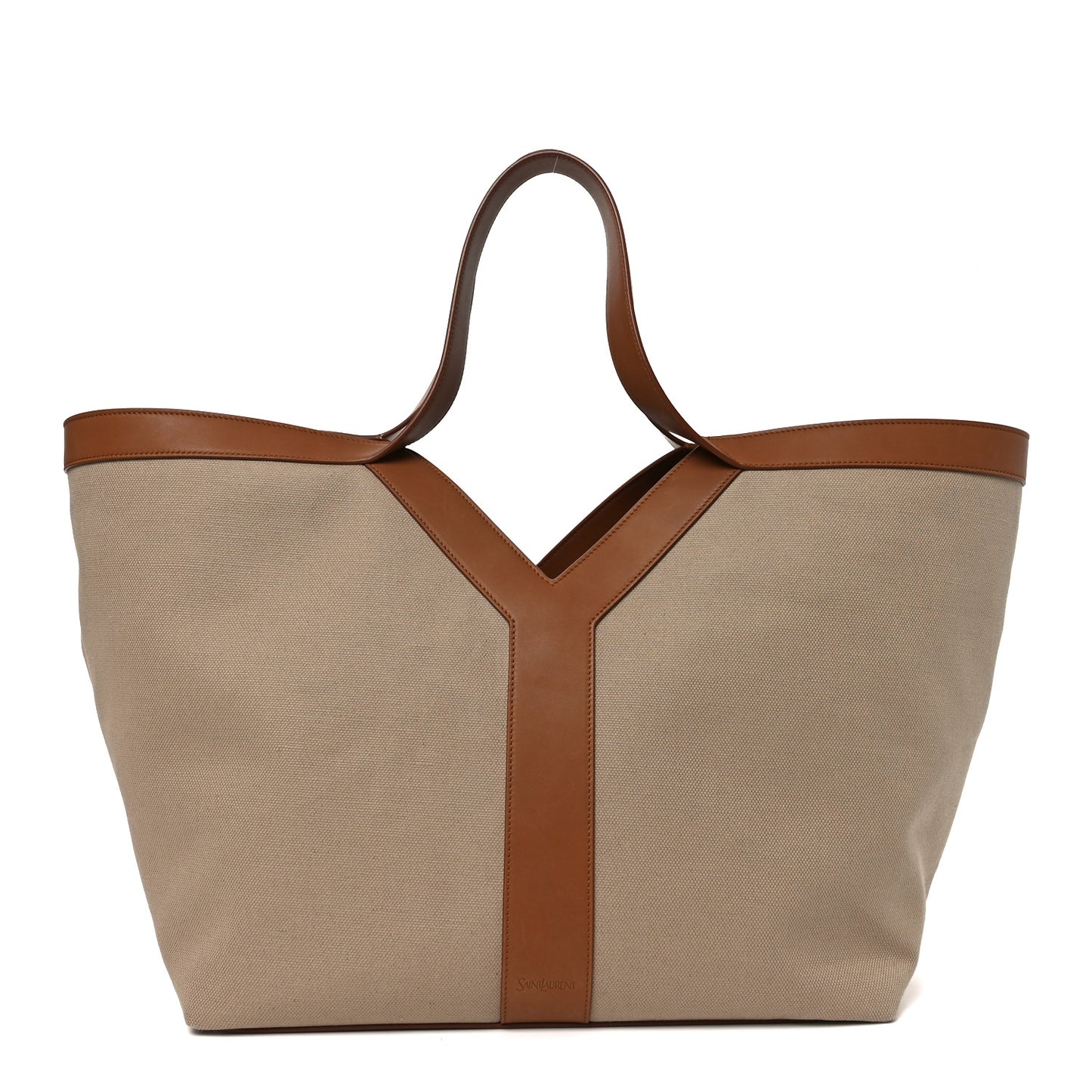 Canvas Calfskin Y Tote Desert Dust Brick