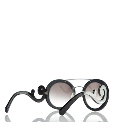 Prada Baroque Sunglasses SPR 13S Black 4 of 8