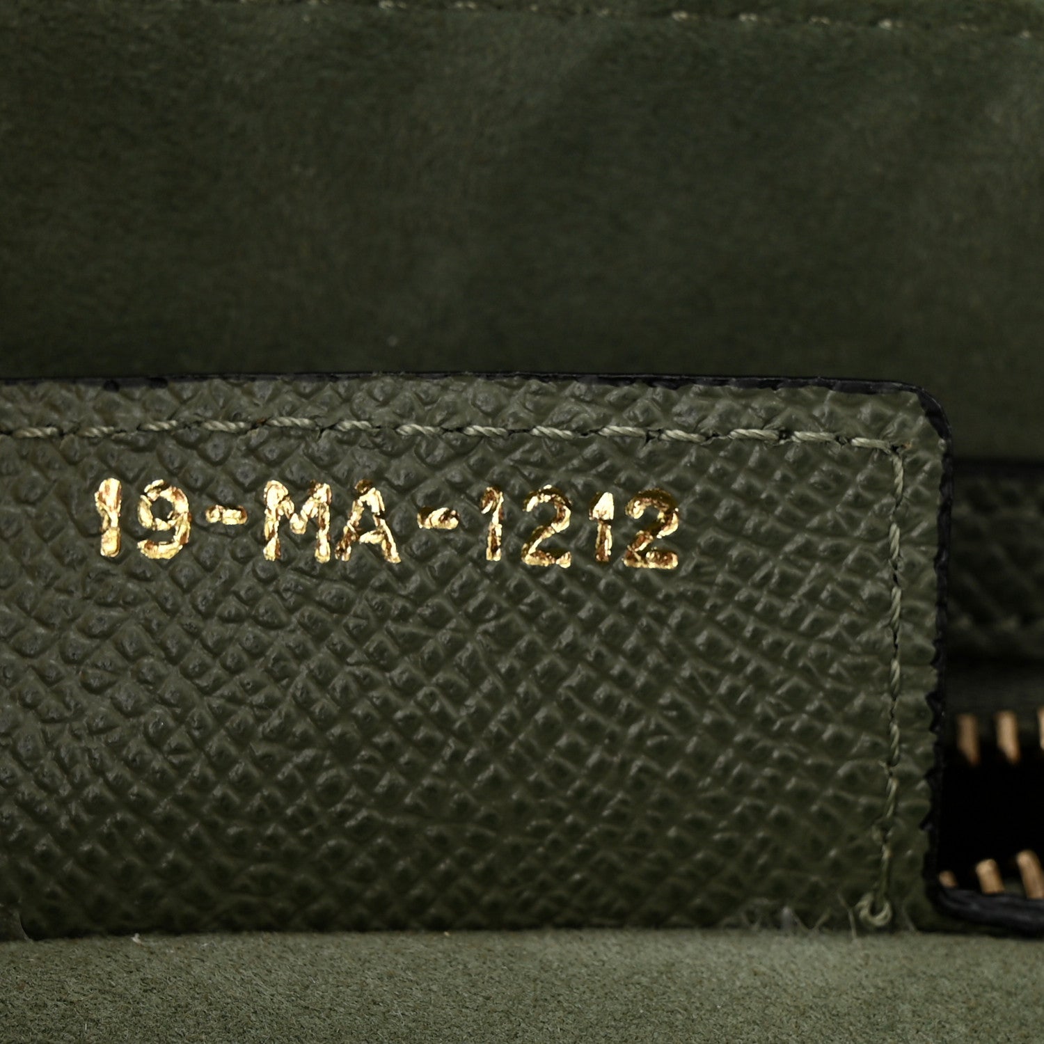 Christian Dior Grained Calfskin Saddle Bag With Strap Sage Green 7 of 11