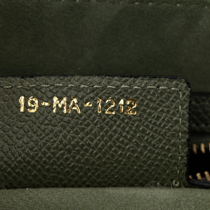Christian Dior Grained Calfskin Saddle Bag With Strap Sage Green 7 of 11
