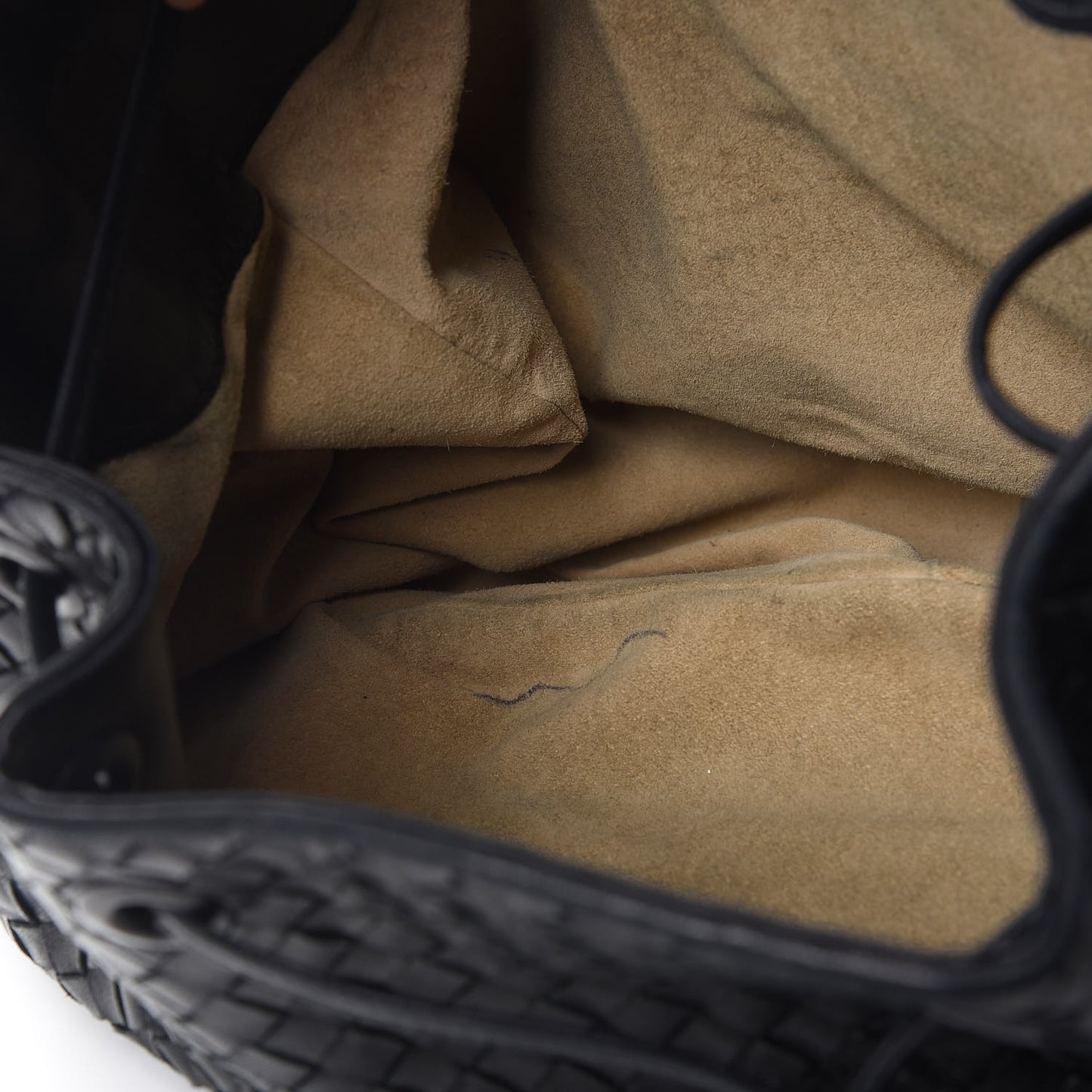 Nappa Intrecciato Drawstring Hobo Bag Nero Black