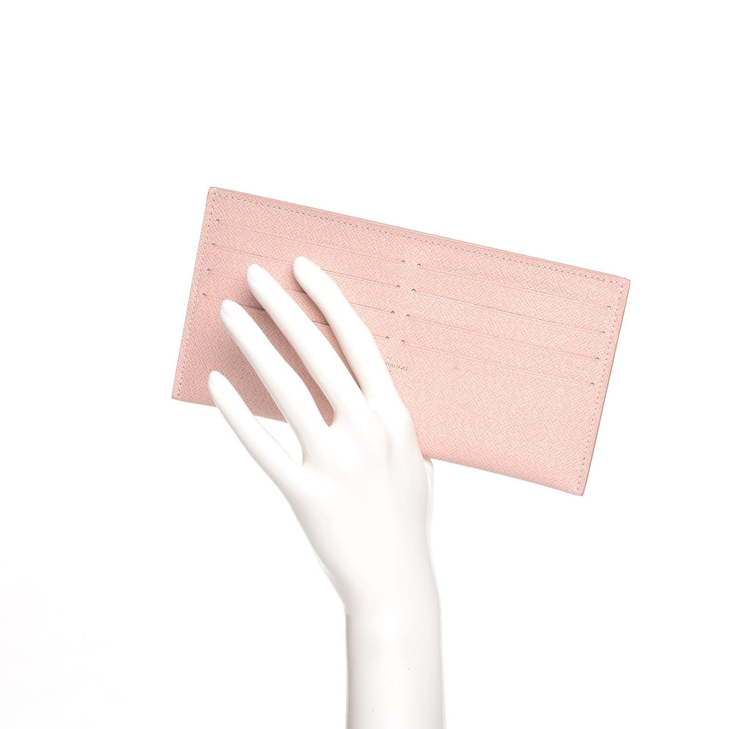 Calfskin Felicie Card Holder Insert Rose Ballerine