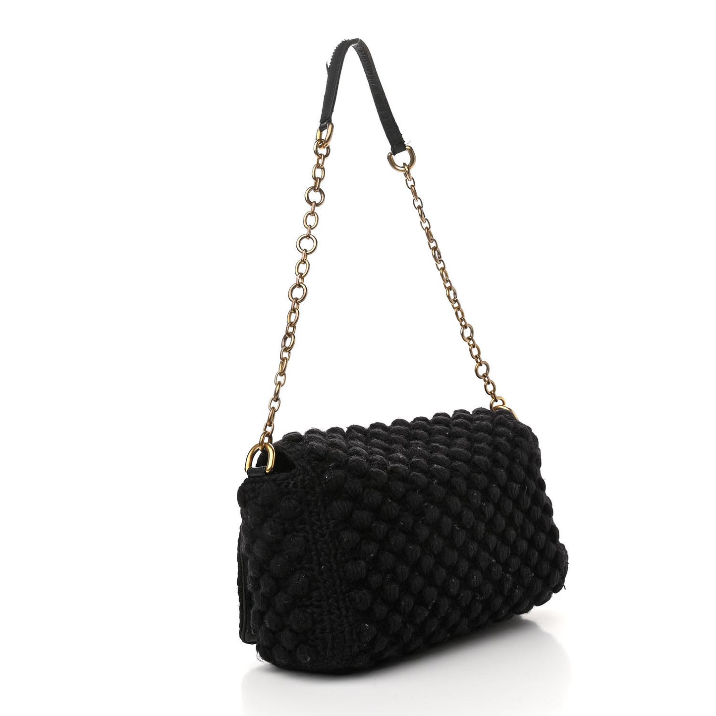 Crochet Miss Sicily Chain Flap Black