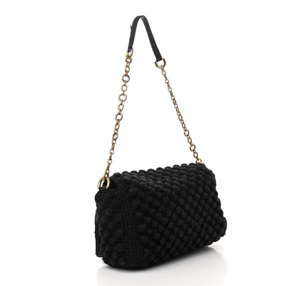 Dolce & Gabbana Crochet Miss Sicily Chain Flap Black 2 of 13