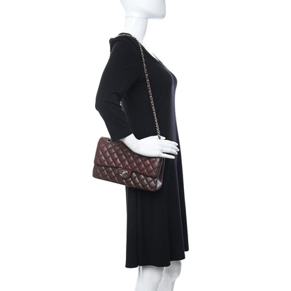 Chanel Caviar Quilted Medium Double Flap Burgundy 2 of 9