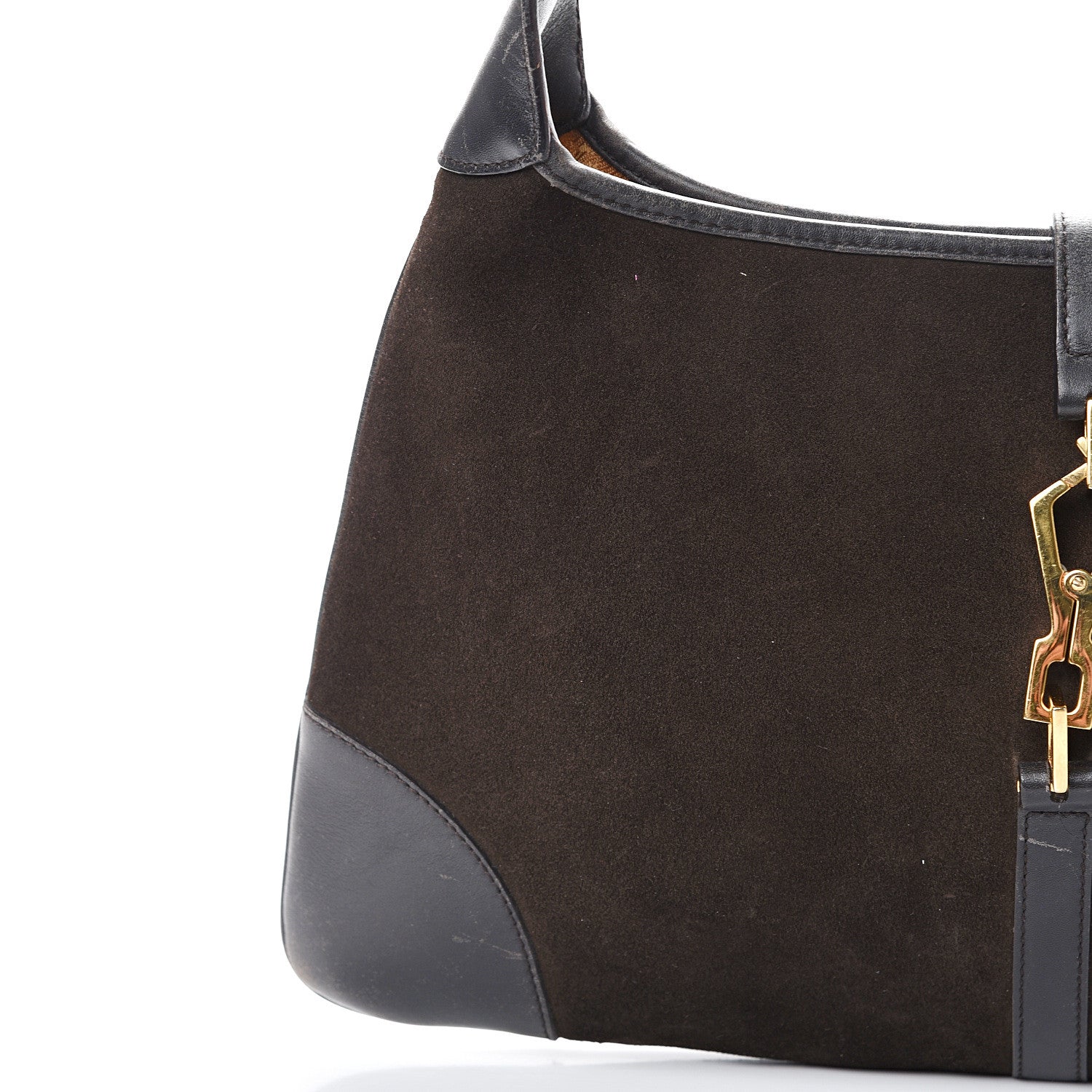 Gucci Suede Small Jackie O Hobo Dark Brown 13 of 14