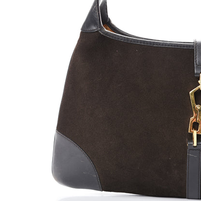 Gucci Suede Small Jackie O Hobo Dark Brown 13 of 14