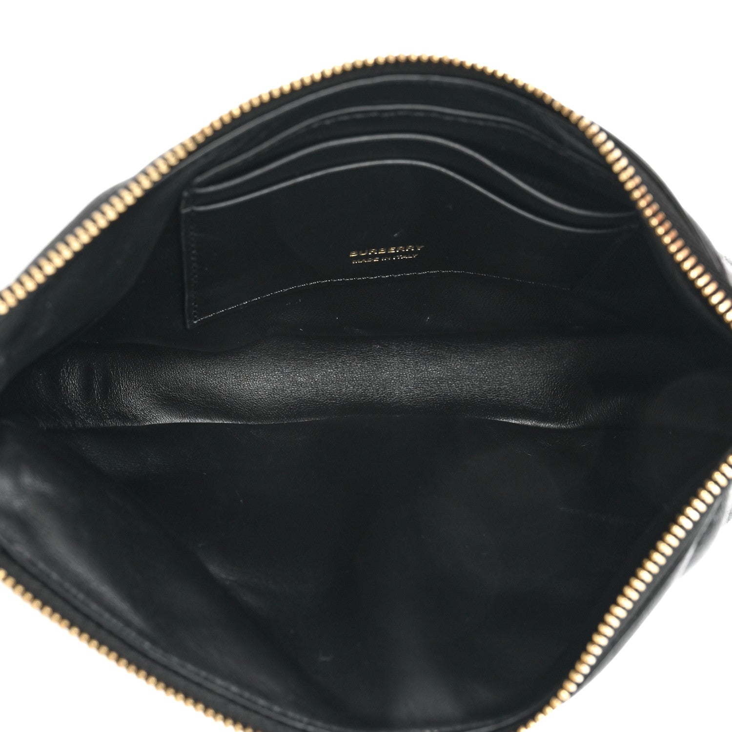 Burberry Lambskin Quilted Olympia Pouch Black 5 of 9