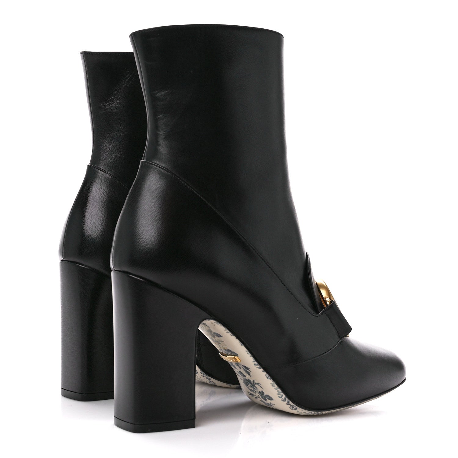 Gucci Malaga Kid GG Victoire 95mm Ankle Boots 38 Black 4 of 9