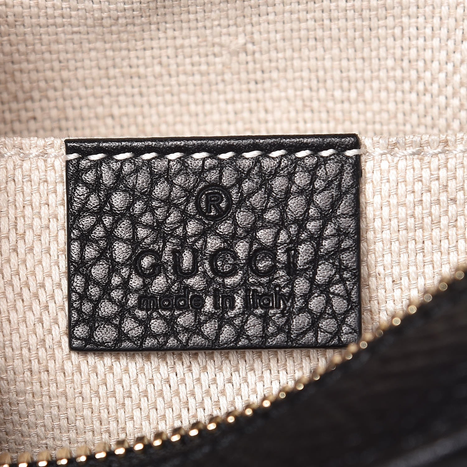 Gucci Pebbled Calfskin Small Soho Disco Bag Black 6 of 7